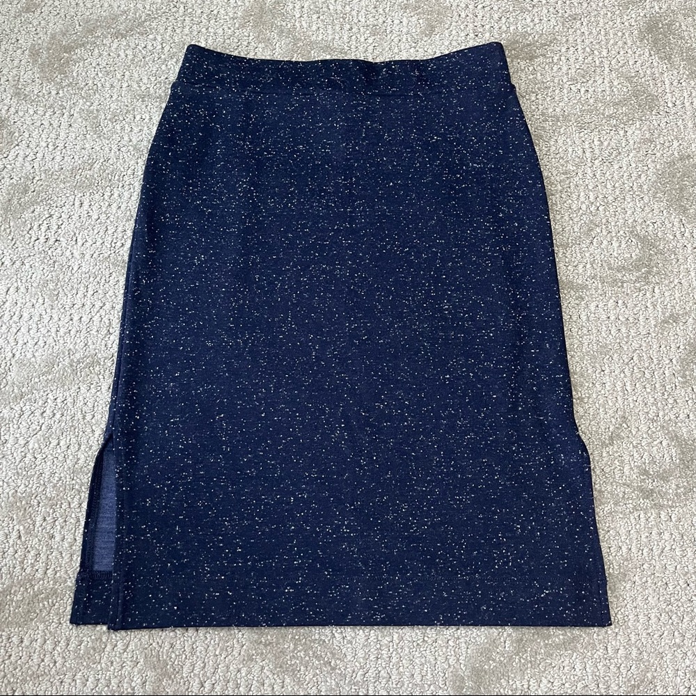 NWOT Women's Madewell Column Side-Slit Skirt size Small in Speckle